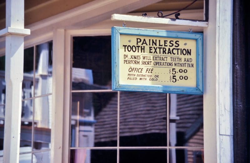 Painless Tooth Extraction, Barkerville, Cariboo, BC